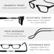 thumbnail image 5 of Gafas de Lectura Clic Expandibles M‑XL con Banda Rígida, 5 of 6