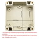 thumbnail image 5 of Caja de conexiones LeMotech impermeable IP65 de plástico ABS 83 x 81 x 56 mm, 5 of 8
