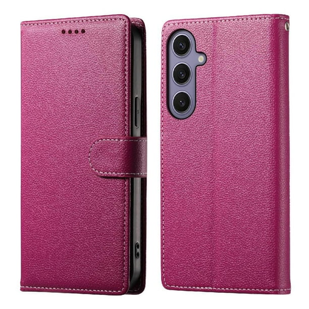 Funda para FOXDOCK Samsung Galaxy S25 Plus– Cuero Premium, 3 ranuras para tarjetas, Protección contra impactos