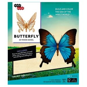 Insight - Animal Collection Butterfly Mariposa Modelo Armable En Madera