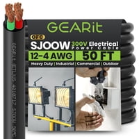 Cable De Alimentación Gearit 12 Awg 4 Conductores 15 M 300V Sjoow