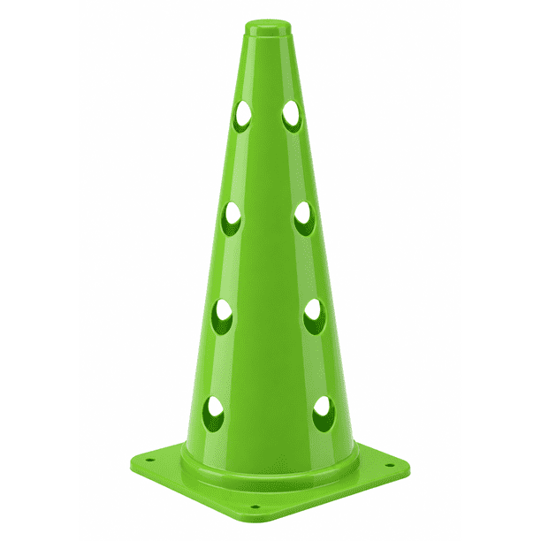 Cono de Entrenamiento 48 cm con Orificios y Punta Superior Cerrada