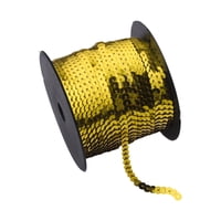 Bothyi - Tiras De Tela Planas Para Manualidades, 6 Mm De Ancho, Para Coser, Accesorios De Vestuario, Color Dorado