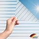 thumbnail image 5 of Película para ventanas estática, decorativa, con protección UV, no adhesiva, para casa, oficina, sala de reuniones, con rayas esmeriladas., 5 of 8