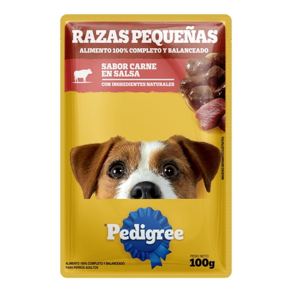 Alimento Húmedo Perro Adulto Raza Pequeña Sabor Carne Pouch, 100 g