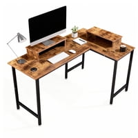 Ikemma - Escritorio Esquinero En Forma L 145/100*45*73 Cm Cc03