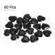thumbnail image 3 of 60 piezas de pedrería de corazón de acrílico 8mm con respaldo plano, gemas de plástico para manualidades, pintura facial, fabricación de joyas de disfraces, negro, 3 of 7