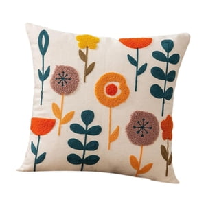 Bothyi - Funda De Almohada Floral Funda De Almohada De Flores Para Decoración De Sofá De Granja Estilo A