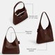 thumbnail image 4 of Bolsa de Hombro Coach Brooklyn 34 Cuero Natural Grano, 4 of 7