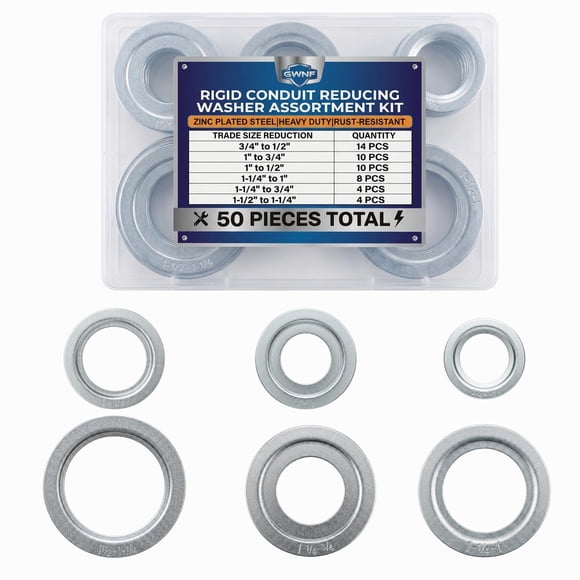 Kit de 50 piezas de arandelas reductoras GWNF