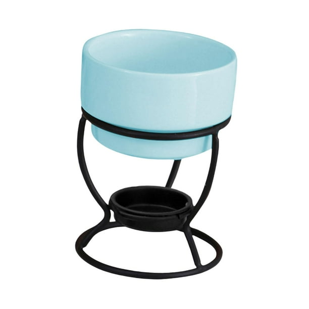 Olla Para Fondue De Chocolate Queso Casero Vela De Té Para Aniversario Olla De Porcelana Para Derretir Azul