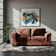 thumbnail image 1 of Sofa Ancona 3C Tela Velvet Chocolate, 1 of 7