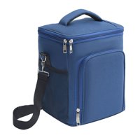 Magideal - Enfriadora De Gran Capacidad, Contenedor De Alimentos, Tela Oxford Ligera, A Prueba De , Fiambrera Reutilizable Para Viajes De Acampada Azul