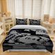 thumbnail image 1 of Ghost Band Black And White Illustration Themed Bedding Three-Piece Set Duvet Cover Pillowcase Set, 1 of 5