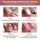thumbnail image 4 of Set imán ojo gato Y anillo arte uñas herramienta esmalte gel portátil hogar salón, 4 of 7