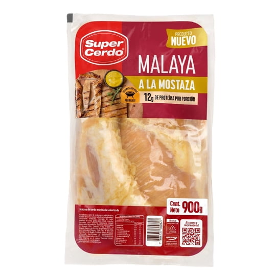 Malaya De Cerdo A La Mostaza 900 g Super Cerdo