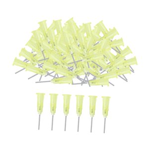 Bothyi - 100 Pines Dispensadores Industriales De Punta Roma Con Cierre Luer Para Líquido Amarillo