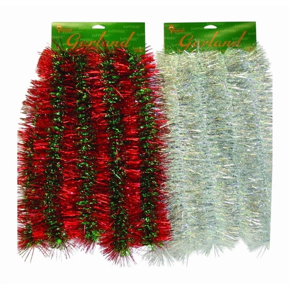 Garland FC Young Royal Tinsel Christmas, 3 m, multicolor, 6 unidades