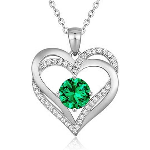 Heshpaws - Colgante Con Piedra De Nacimiento De Zirconia