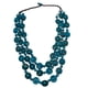 thumbnail image 4 of Collar Bohemio Collar Babero Collar De Cuentas De Madera Para Mujer Dama Boda Azul, 4 of 5