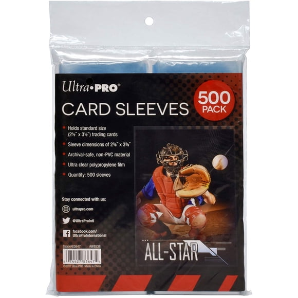 Fundas Ultra PRO 2.5 x 3.5 pulgadas claras para cartas, 500 unidades
