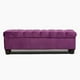 thumbnail image 1 of Banqueta Capitone Felpa Morado, 1 of 2