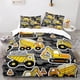 thumbnail image 1 of x2477 Bed SheetsEngineering Vehicle Excavator Duvet Cover Set Full Size Polyester Bedding Set For Kids Boys Girls Comforter Cover 3-Piece Bedding Set (1 Duvet Cover + 2 Pillow Shams) nj2477, 1 of 5