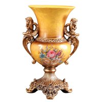 Bothyi - Jarrón Decorativo Clásico Para El Hogar, Sala De Estar, Ornamento, Cocina, Mesa De Resina