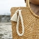 thumbnail image 4 of Pulsera de macramé con llavero, hecha a mano, con borla y cordón tejido para mujer, 4 of 6