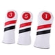thumbnail image 5 of Cubierta para la cabeza del conductor de golf, juego de 3 o 5 Fairway Woods, fundas, 3 piezas, blanco, 5 of 5
