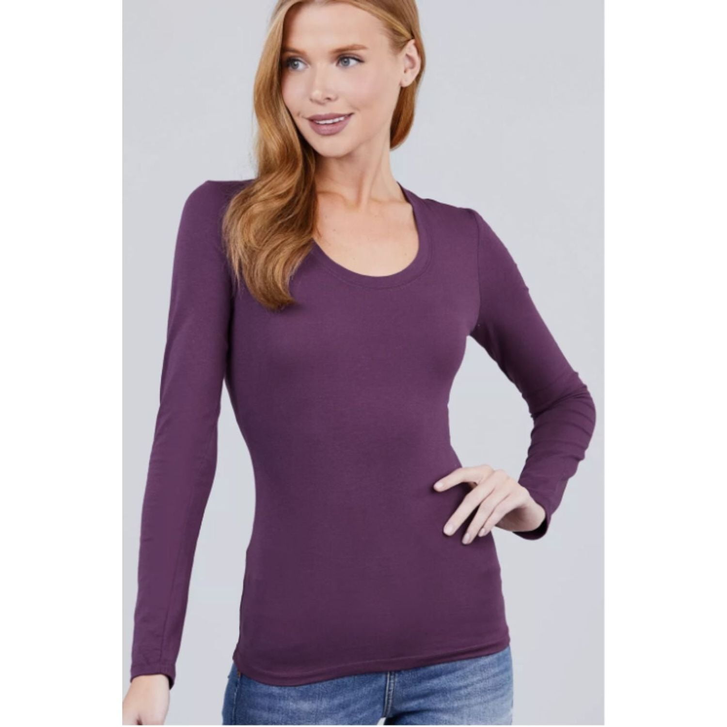 Likeshop - Camiseta Mujer Elasticada Forro Polar Manga Larga 2419