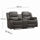 thumbnail image 3 of Sofá Reclinable Mecedora 2 Cuerpos + Consola Smoke, 3 of 3