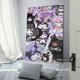 thumbnail image 3 of Kuromi Cuadro decorativo colgante - Arte de pared - Póster enmarcado - Decoración de pared - Regalos para familia, amigos y aficionados 40*60 cm, 3 of 6