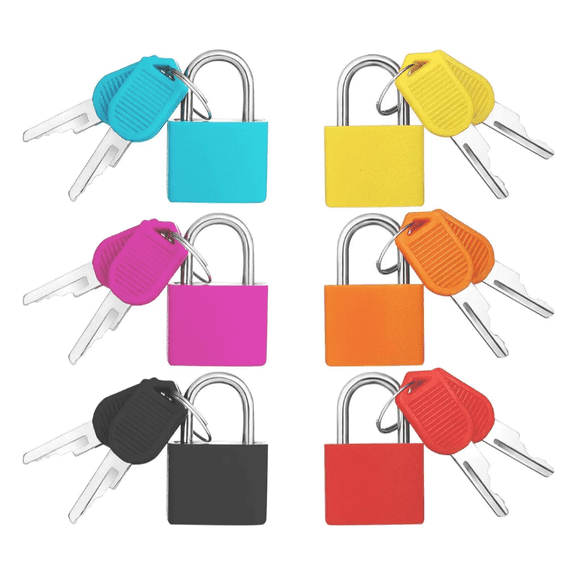 6pcs Candados Pequeños Multiusos Metal Para Maletas