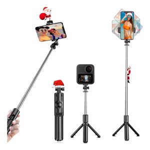 Malltradecl - Palo Selfie Trípode Selfie Stick Bluetooth Control Remoto
