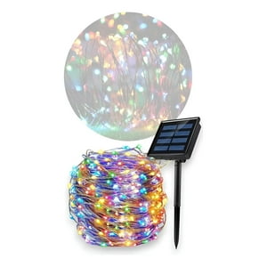 Genérico - Luces Led Guirnaldas Luz Hada Solar 10 Metros Multicolor