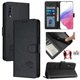 thumbnail image 1 of Funda tipo cartera FOXDOCK para Samsung Galaxy A70/A70S con soporte, ranuras, RFID, diseño de gato, 1 of 5