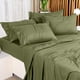 thumbnail image 5 of Juego de sábanas Utopia Bedding Queen, 4 piezas, microfibra, color oliva, 5 of 6
