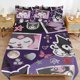 thumbnail image 3 of Kuromi Bedding Sets Duvet Cover 3D Printed Lightweight 3 Piece Comforter Sets for Kids Boys Girls Twin, 3 of 5