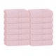 thumbnail image 1 of Paños de algodón BOUTIQUO pack de 12 unidades 30 × 30 cm rosa, 1 of 6