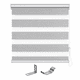 thumbnail image 1 of Cortina Roller Duo Zebra Gris 140x200 cm Ajustable Para Ventana, 1 of 4