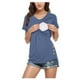 thumbnail image 1 of Polera Lactancia Maternidad Ema Manga Corta Azul azul L, 1 of 4
