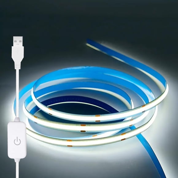 Tira LED ZSLAIFU 5V USB COB Blanca 100 cm