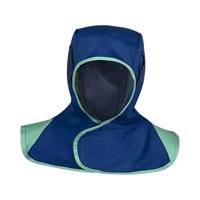 Magideal - Capucha De Soldadura De Protección Completa A Prueba De Polvo Resistente Al Desgaste Ligero Ignífugo Reutilizable Lavable Para Soldador Máscara Facial Azul