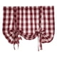 thumbnail image 3 of Buffalo Check Tie Up Cortina Vichy Tie Up Tonos Decoración Rojo 60x120cm, 3 of 5