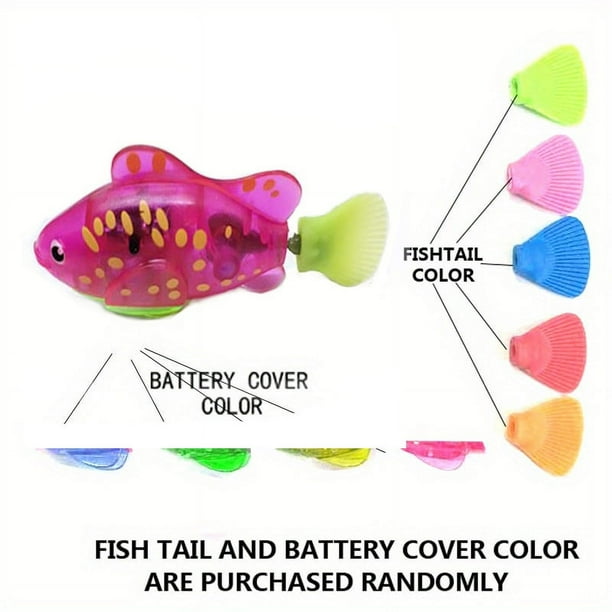 Cat Interactive Electric Fish Toy Water Cat Toy For Indoor Play Swimming Robot Fish LED Light Toys
