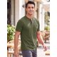 thumbnail image 4 of INSPIRE CHIC Camisetas Henley de Manga Corta Casual Básicas para Hombre 2XL Verde, 4 of 5