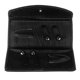 thumbnail image 3 of Cuero Cabello Tijeras Bolsa Cartera Salón Peluquero titular de 6 pulgadas Tijeras, 3 of 3