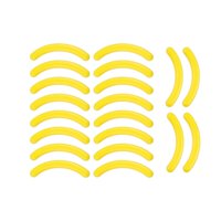 Magideal - 2 Piezas Recargas Para Rizador De Pestañas, Accesorio Cosmético, Herramientas De Maquillaje Portátiles, Almohadillas De Repuesto Para Rizador De Pest Amarillo