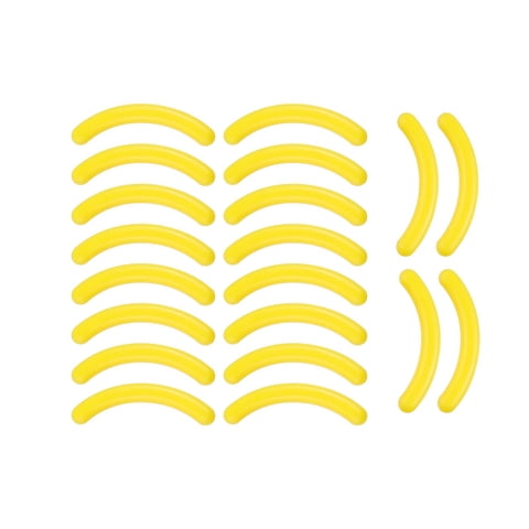 Magideal - 2 Piezas Recargas Para Rizador De Pestañas, Accesorio Cosmético, Herramientas De Maquillaje Portátiles, Almohadillas De Repuesto Para Rizador De Pest Amarillo